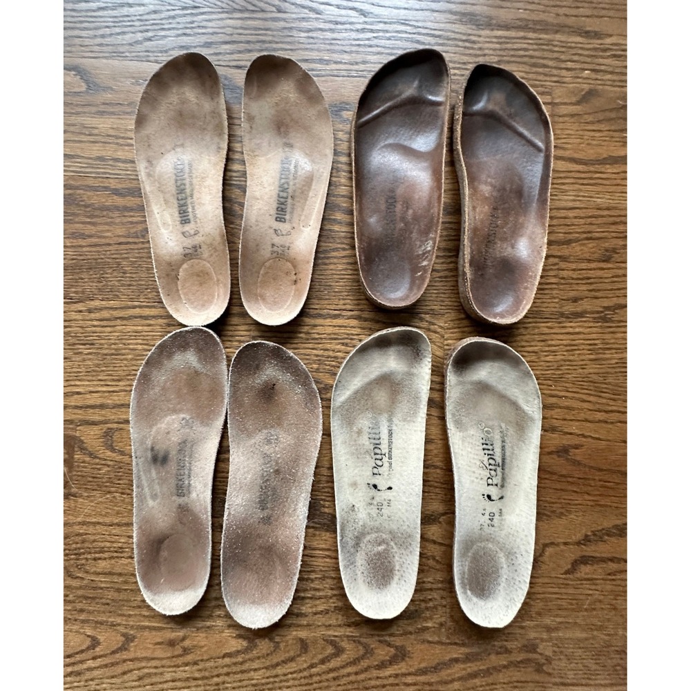 Birkenstock Papillio Replacement Footbed Insole Lot 4 Pairs Sizes 36 37 Repair